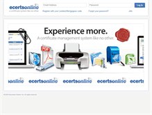 Tablet Screenshot of ecertsonline.com